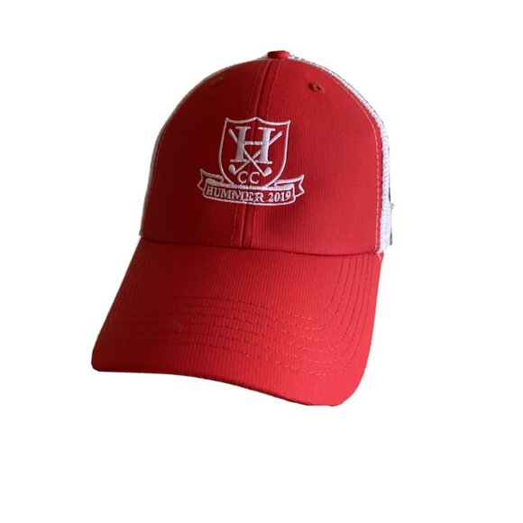 Red & White Hummer 2019 Cc Commemorative Mesh Trucker Baseball Cap - Picture 1 of 7